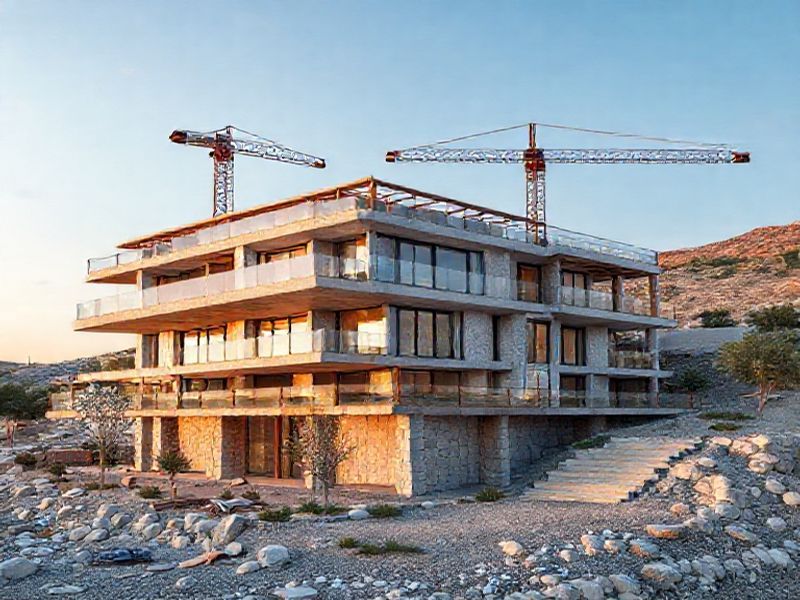 BDS Beton Silim ile Le Chic Bodrum Deniz GYO Projesinde Üstün Beton Silim ve Parlatma Uygulaması